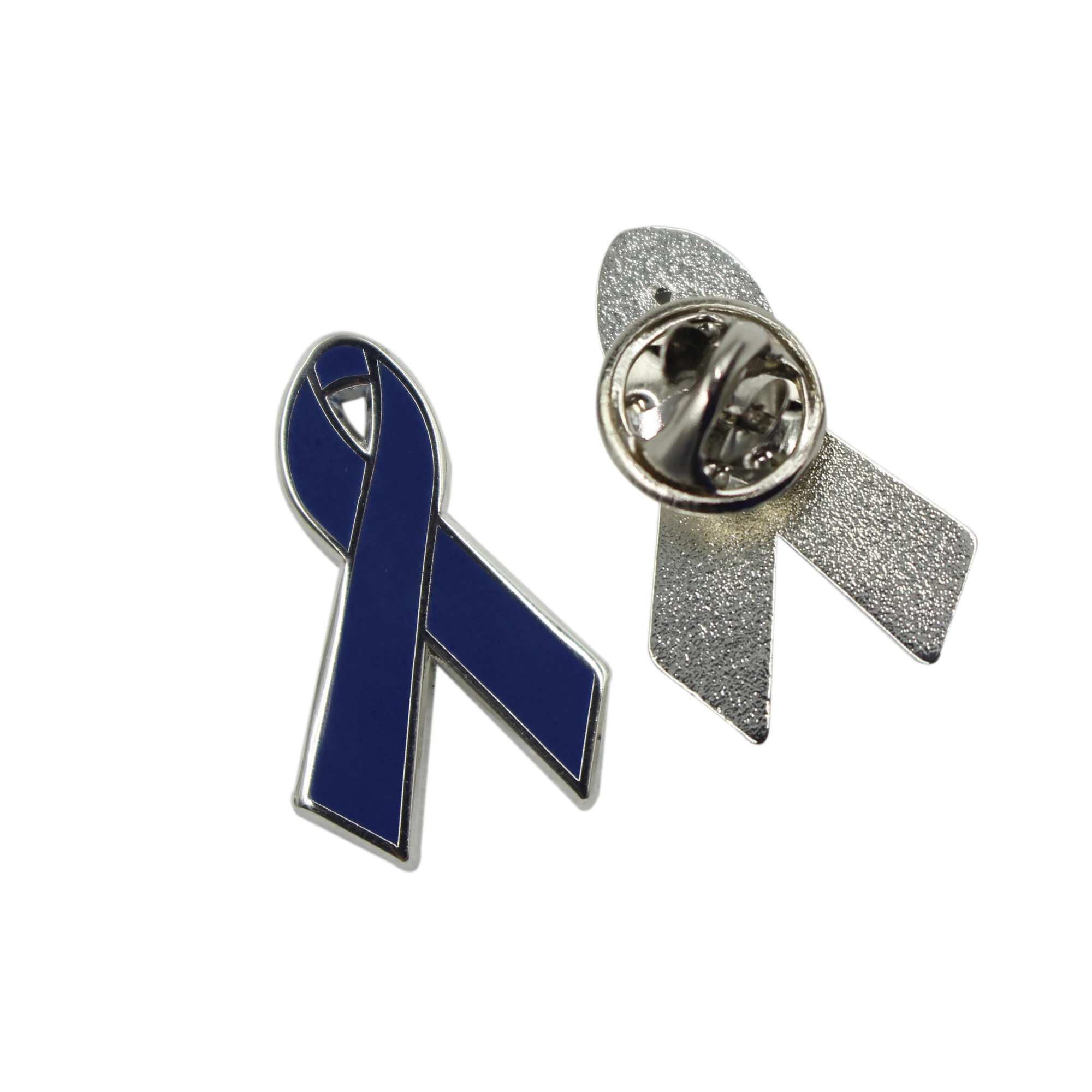 Factory Price Lung Cancer Awareness Medical Health Care Ribbon Lapel Pin Badge