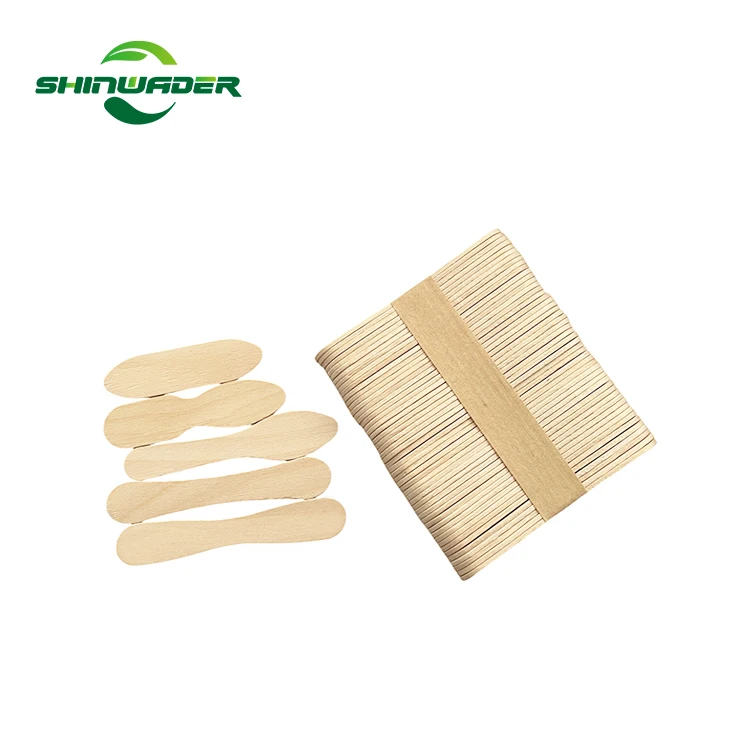 Chinese domestic wholesale wooden  character disposable eco friendly safety custom ice cream sticks