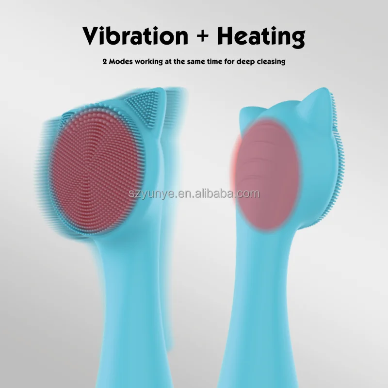 2024 Newest Patent Facial Cleansing Brush Waterproof and Rechargeable Electric  SONIC SILICONE CLEANSING BRUSH