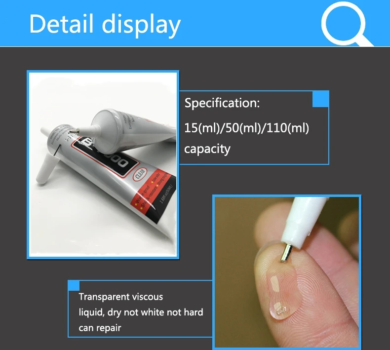 b7000-glue 15m leather Repair Multipurpose B7000 Adhesive epoxy resin Diy Jewelry Crafts Glass Touch Screen Phone Repair