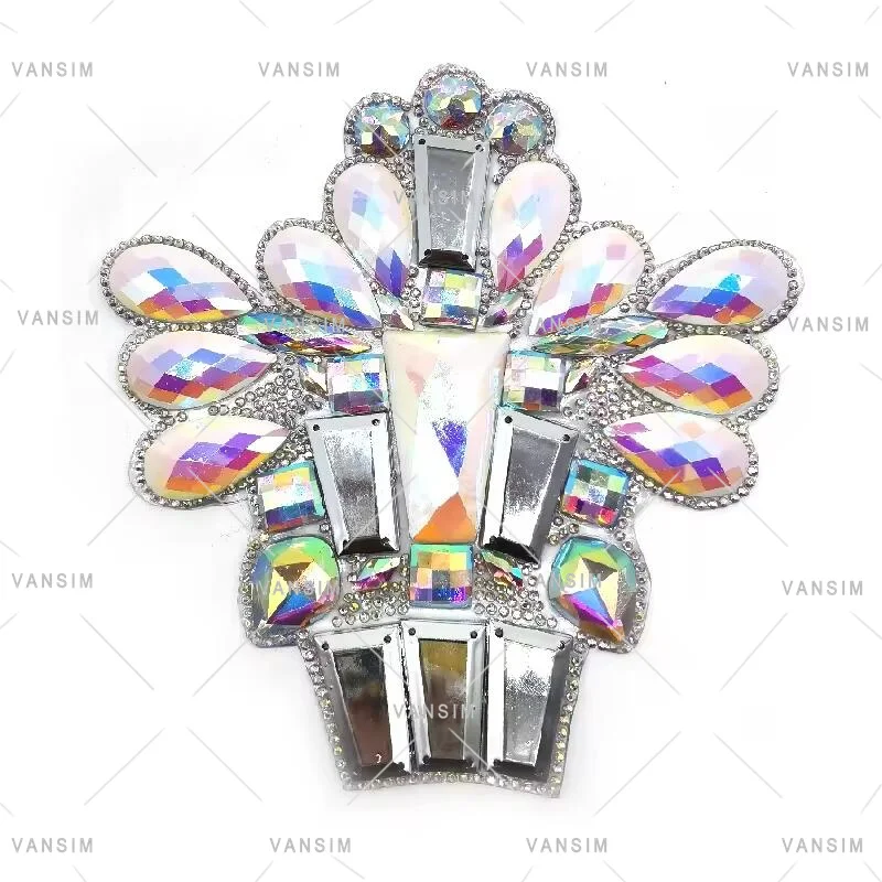 new carnival costumes bra briefs belt arm appliques pieces decorative iron on resin stone gems rhinestone patch trim