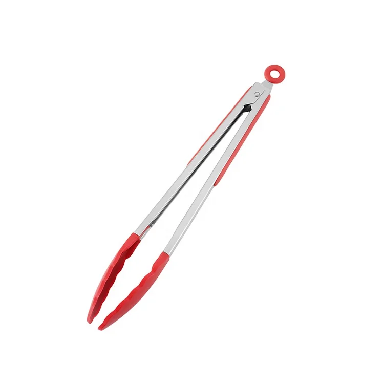 Kitchenware Grill DIY Cooking Non Stick BBQ Clip Locking Food Tongs Stainless Steel Kitchen for Toast Salad Bread