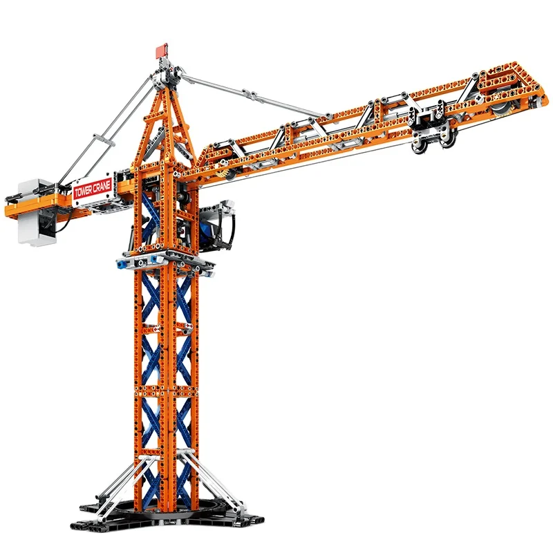 liangjun 22013 Mechanical power tower crane project remote control building block model assembling puzzle toys