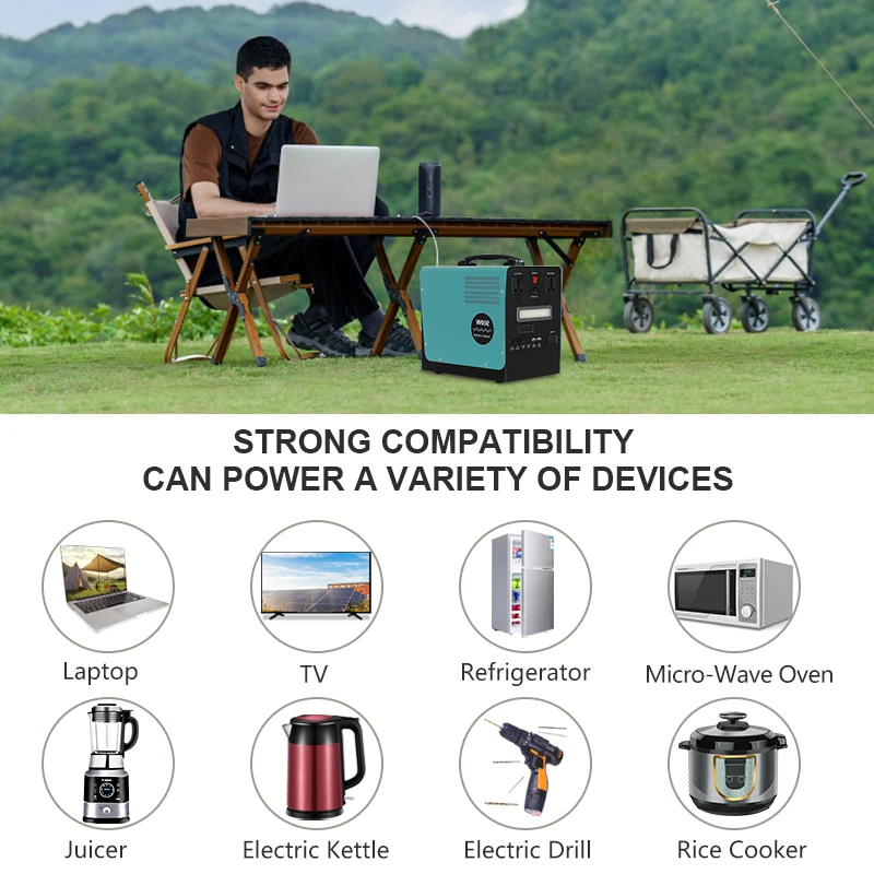 Portable Light Panel 500W 18V Mini Polycrystalline Panels System Energy Quality Home Generator Solar Powered System