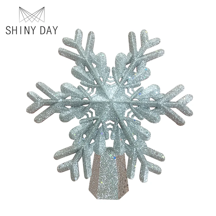 3D Whirligig Gold Blue Silver Projection Lamp Decoration Christmas Tree LED Snowflake Lights