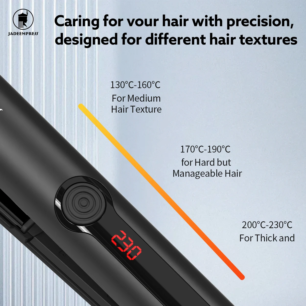 Professional LCD Temperature Display Portable Travel Flat Irons 480F High Temperature Titanium Hair Straightener