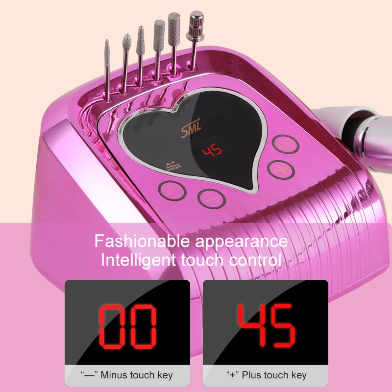 Strong M16 65W 35000RPM Electric Nail Drill MachineModel Handpiece Manicure Pedicure Nail File Bit Nail Art Equipment