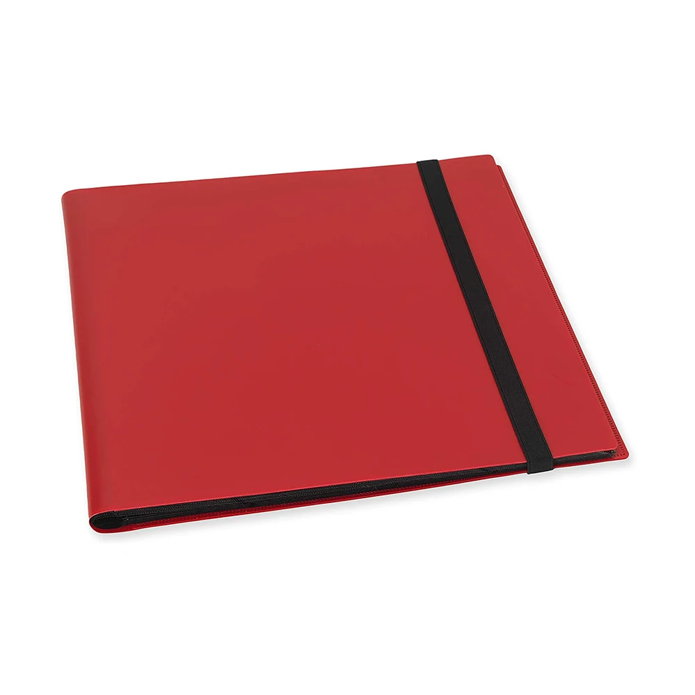 Factory Custom 12 Pocket Elastic Strap Trading Card Album Folder - 360 Side Loading Pocket Binder for Game Card & Star Card etc.