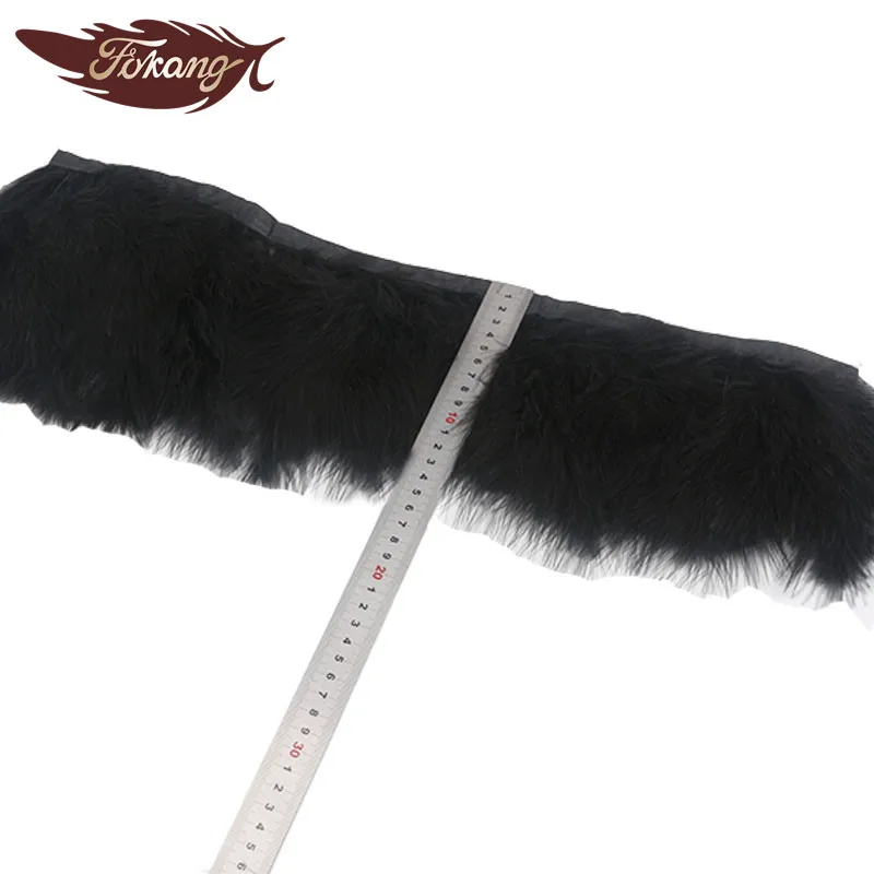 Оптовая продажа, 10-15 см, отделка перьев индейки Марабу для украшения ткани