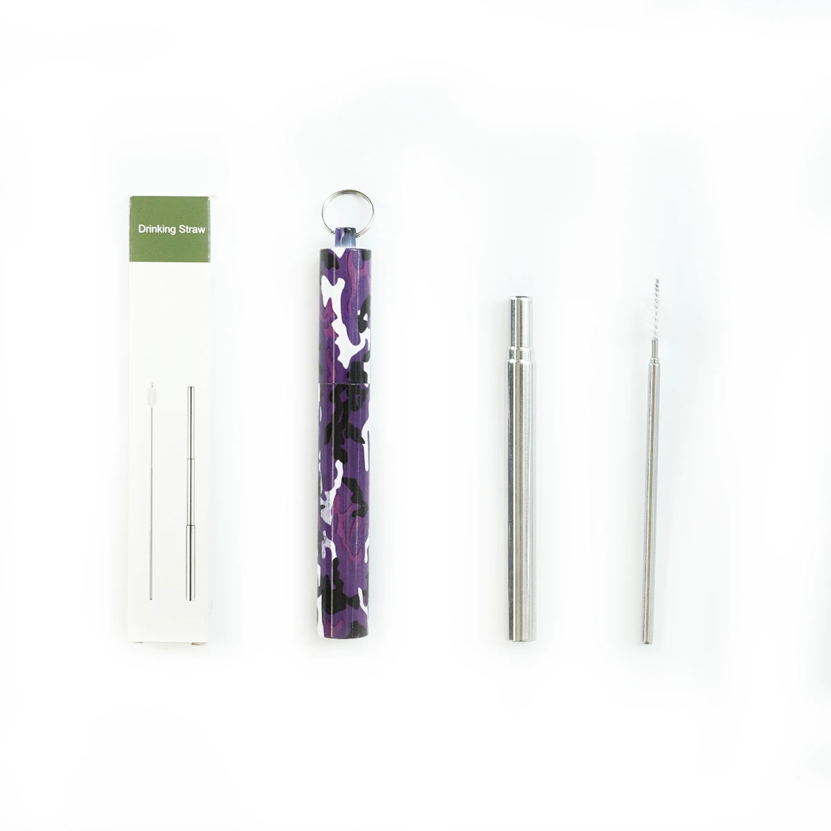 
Sell well new type printing telescopic portable stainless straw 