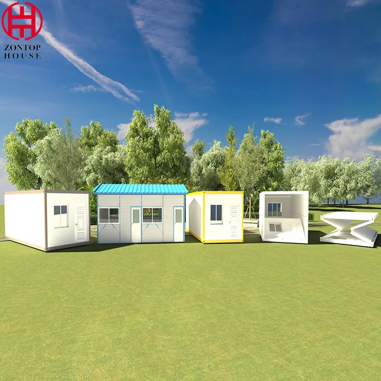 Zontop ready modern easy assemble resort tiny 2 room prefabricated steel modular container prefab houses homes