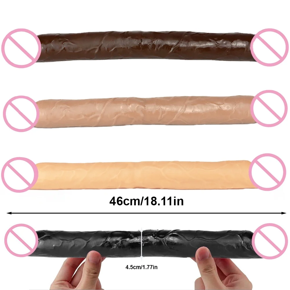 Hot sale realistic feel dildos female double ended dildo double sided 14.5 inches dildo Masturbator Adult Sex Products