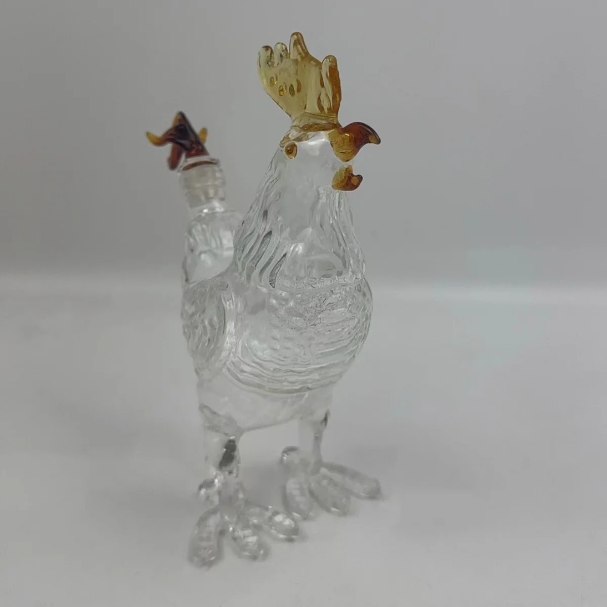Handmade Creative Chicken Shape Glass Whiskey Wine Vodka Decanter Bottle