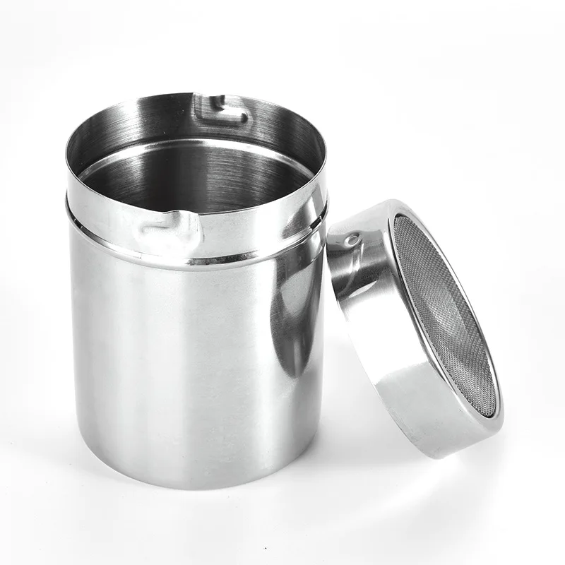 Сахарный шейкер из нержавеющей стали с мелкой сеткой, сахарный порошок, какао мука, шоколад, кофе, сито для дома