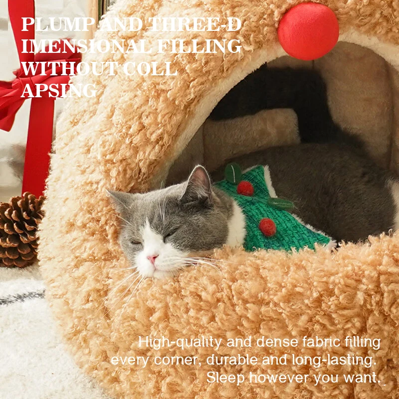 Elk Christmas Dog Bed Suitable For Dogs And Cats  Keep Warm In Winter Cat Mat Universal for all seasons Dog Bed for Medium