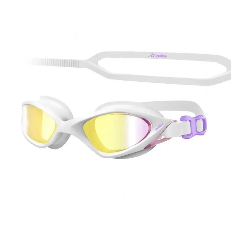 China Factory Anti-Fog Swimming Match Goggles Glasses for Adult