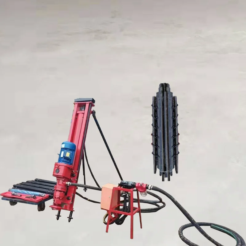 Portable 20m drill depth ZDD100 DTH blasting drilling rig machine used in open mining