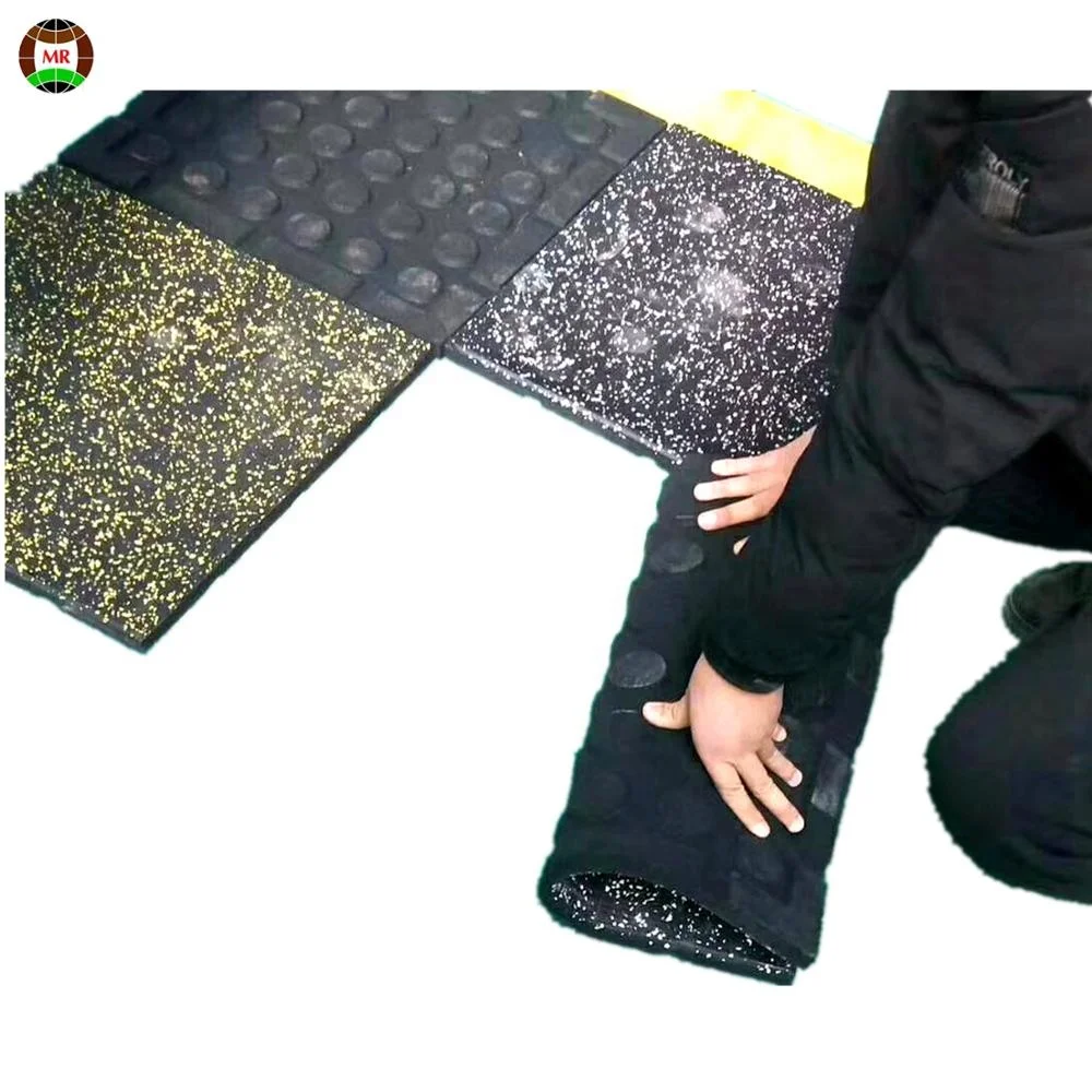 
RED BLACK BLUE GREEN Appreciating Price 20mm 500*500 High-Quality Long-Lasting Gym Rubber Mat Rubber Flooring 