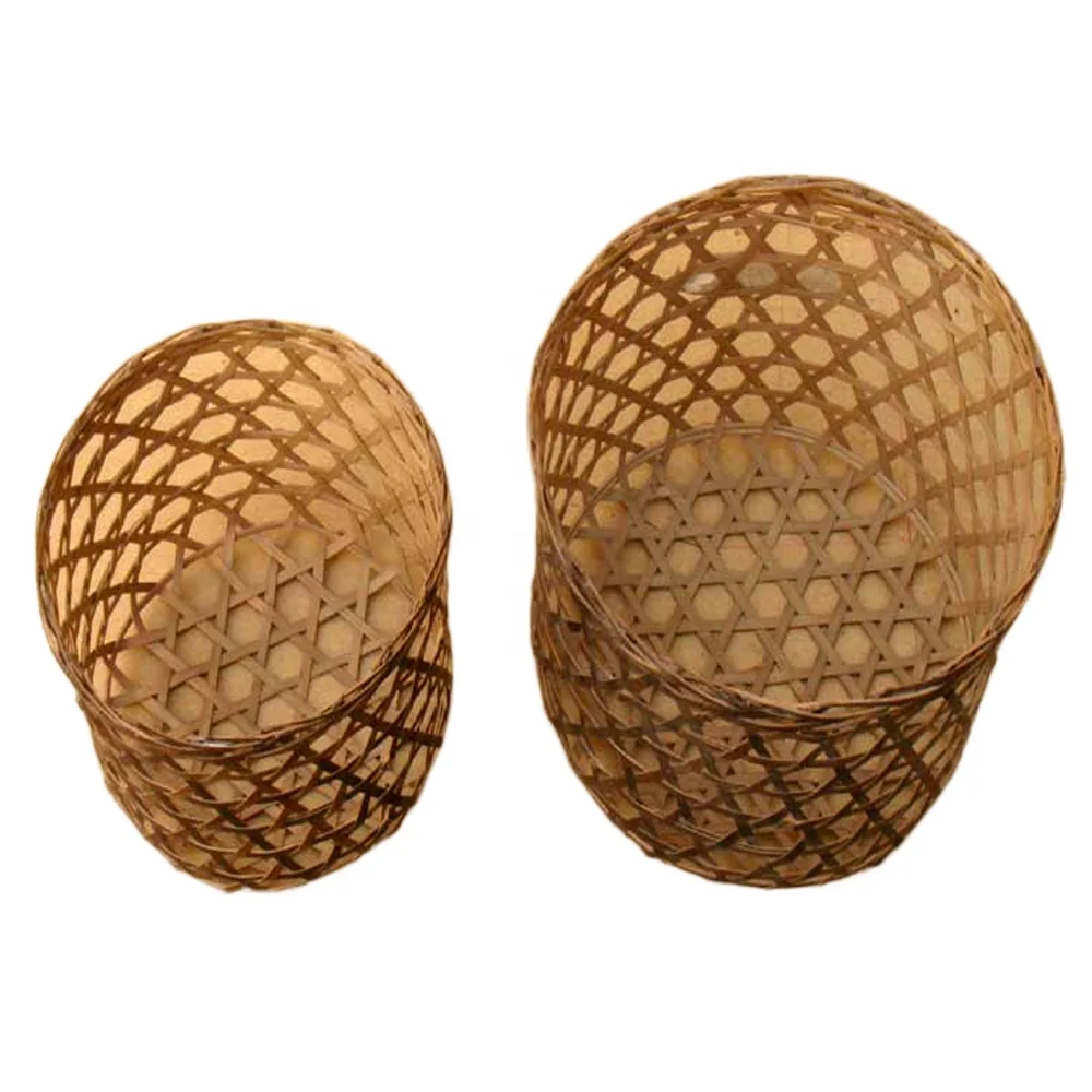 High quality bamboo basket handcrafted for flower and fruit, household bamboo basket for storage, flower basket 100% bamboo