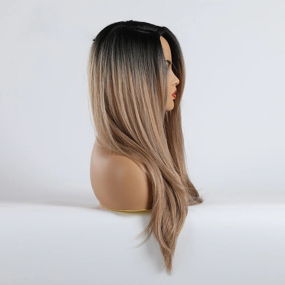 Daily Costume Cosplay Black Brown Blonde Long Straight Hair Wigs Brazilian Women Afro Wigs With Bangs