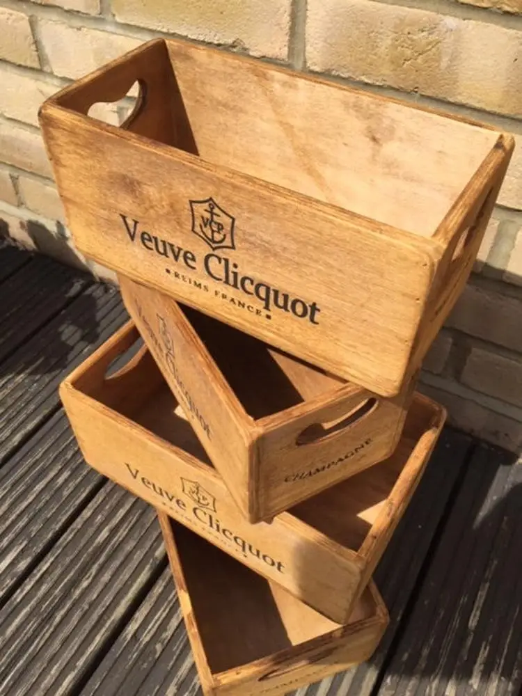 Деревенский персонализированный индивидуальный недорогой Декор нежный практичный необработанный оптом твердый вощеный Ретро деревянный ящик