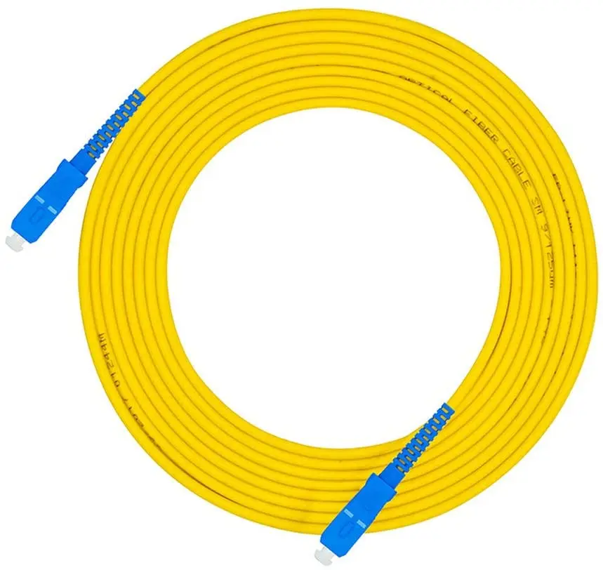 Hight Quality 1m 3m 5 m Flexible Simplex Or Duplex Single Mode SC UPC  to SC UPC Fiber Optic Patch Cord Cable