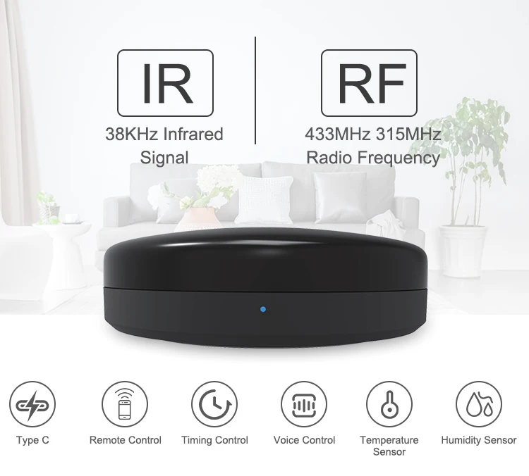 Tuya Wifi Ios Universal Rf Wireless Remote Controller For Tv Air Conditioner