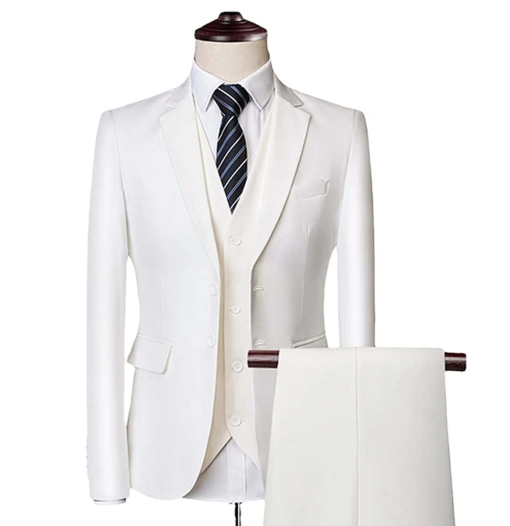 wedding suit for men Banquet Elegant and Luxurious 3-piece Business Formal Suit