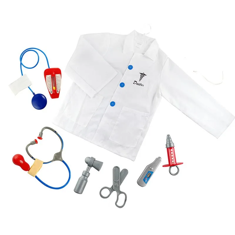 2021 New Style Educational Pretend Play Doctor Set Toys with Roleplay Doctor Costume for Boys & Girls