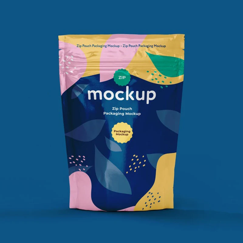 Custom Small Plastic Zipper Mylar Doypack Zip Lock Stand Up Pouches Coffee Packaging Bags with zip lock