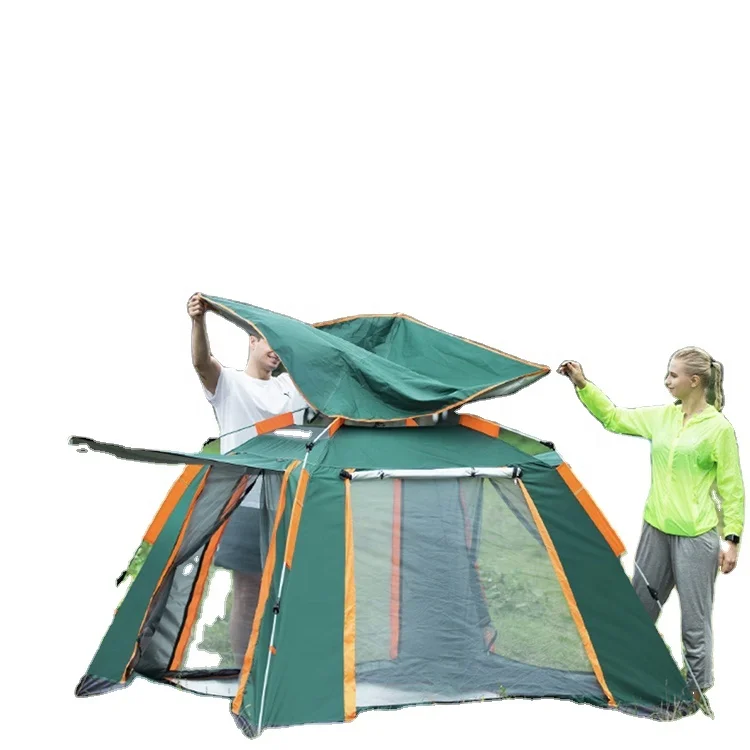 SP Factory Outlet High Quality 210T PU Polyester Large Camping Tent For 6-8ppl Waterproof Pop Up Tent For Fishing Hiking Picnic