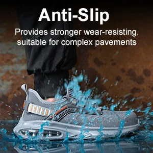 JIANKUN  steel toe work  Safety Shoes Breathable  Protective Lightweight for Work and Casual Use for spring
