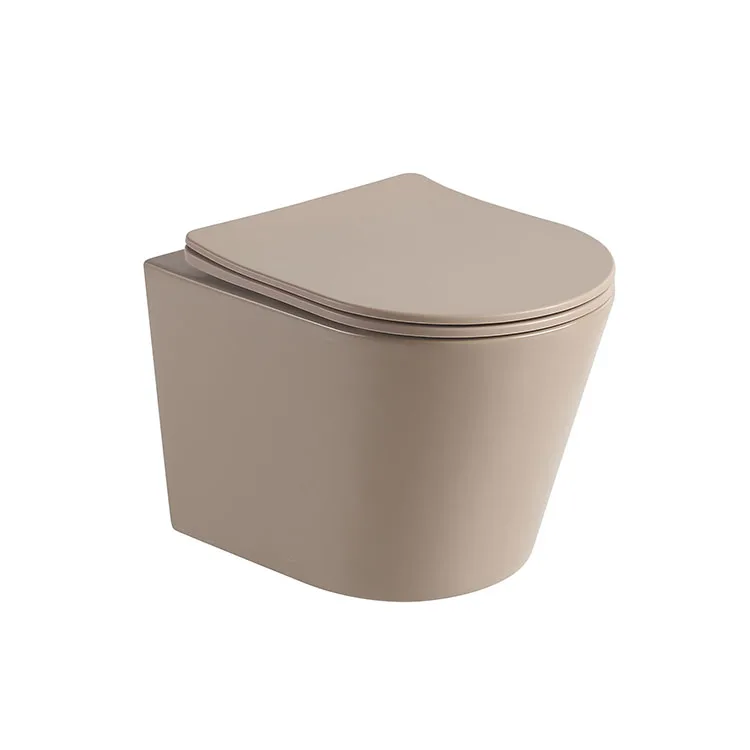 PATE LB2330MDH Charcoal Grey Wall Hung Toilet and Soft Close seat Stylish contemporary grey back to wall mounted rimless wc