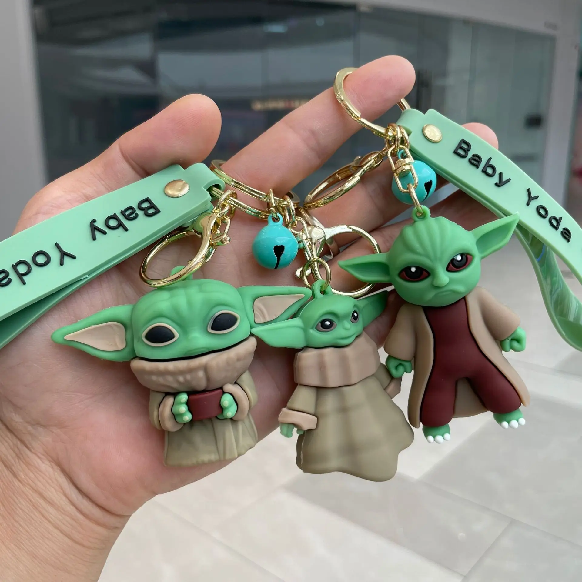 3D кукла-звезда брелок кукла кулон милый мультфильм Yodas детский для ключей автомобиля аксессуары декоративный оптом