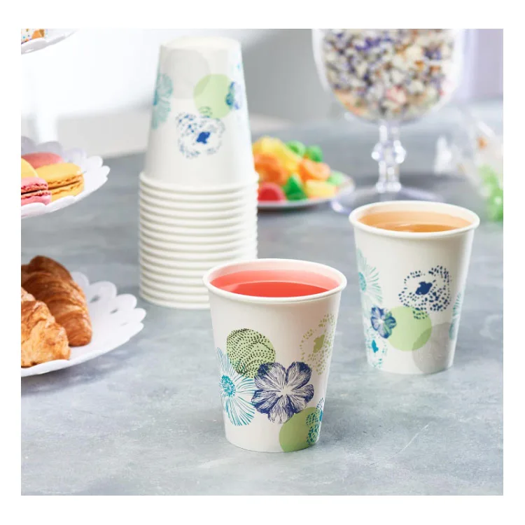 vaso de papel disposable 12oz coffee paper cups for cold drinks vending machine