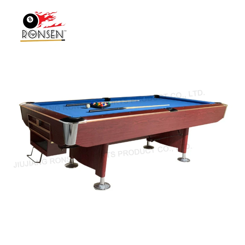 Philippines Top1 Sale Black&White Professional Pool Billiard Table with LED Light