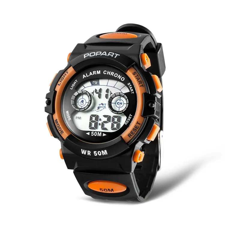 
POPART Professional Manufacturers Wholesale Sports Watches With 5BAR Waterproof Wrist digital quartz watch 