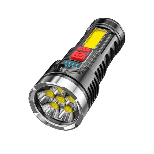 new product ideas 2024 COB led flashlight torch light flashlights plastic with batteries