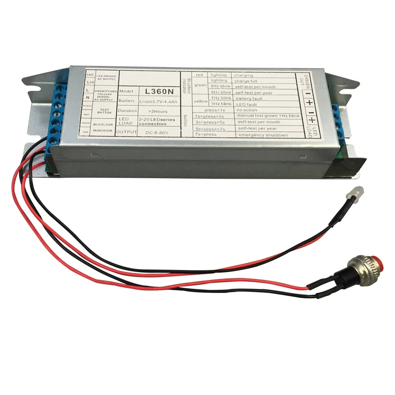 Factory direct Non-maintained(Auto-test) LED Emergency Battery Power Pack Conversion Kit For DC15-200V Lamps