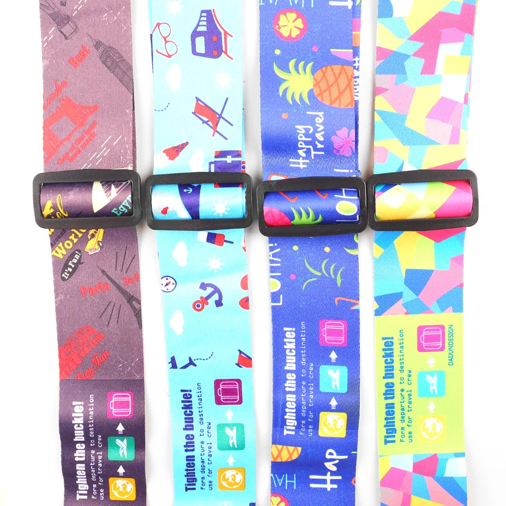 Custom Luggage Straps Suitcase Belt Bag Luggage Strap Accessories For Travel Suitcase Belt With Logo Custom