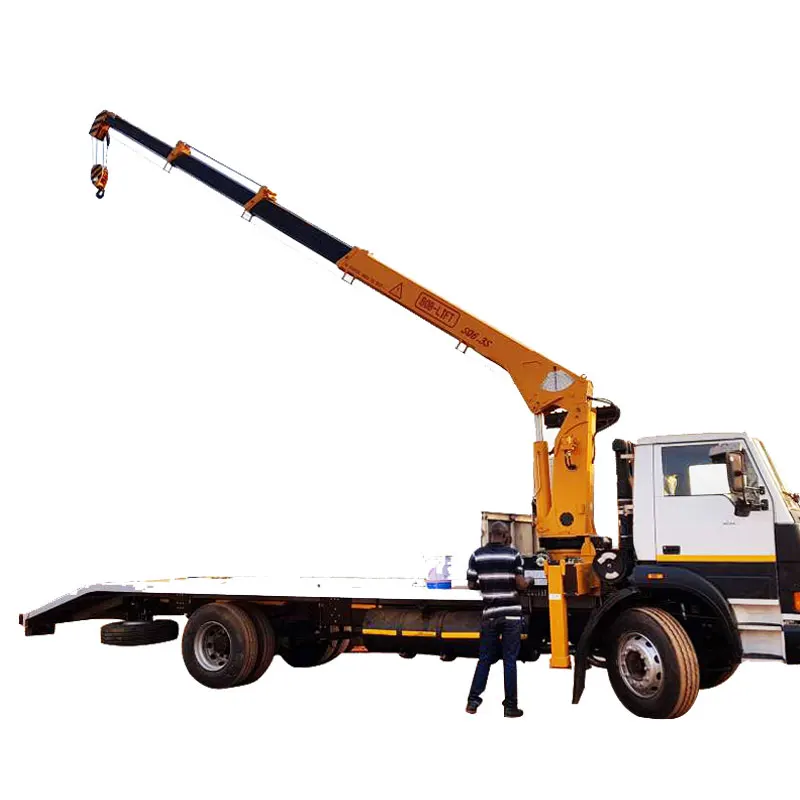 6.3 Ton/8 Ton/10 Ton Telescopic Boom Hydraulic Truck Mounted China Crane Manipulator