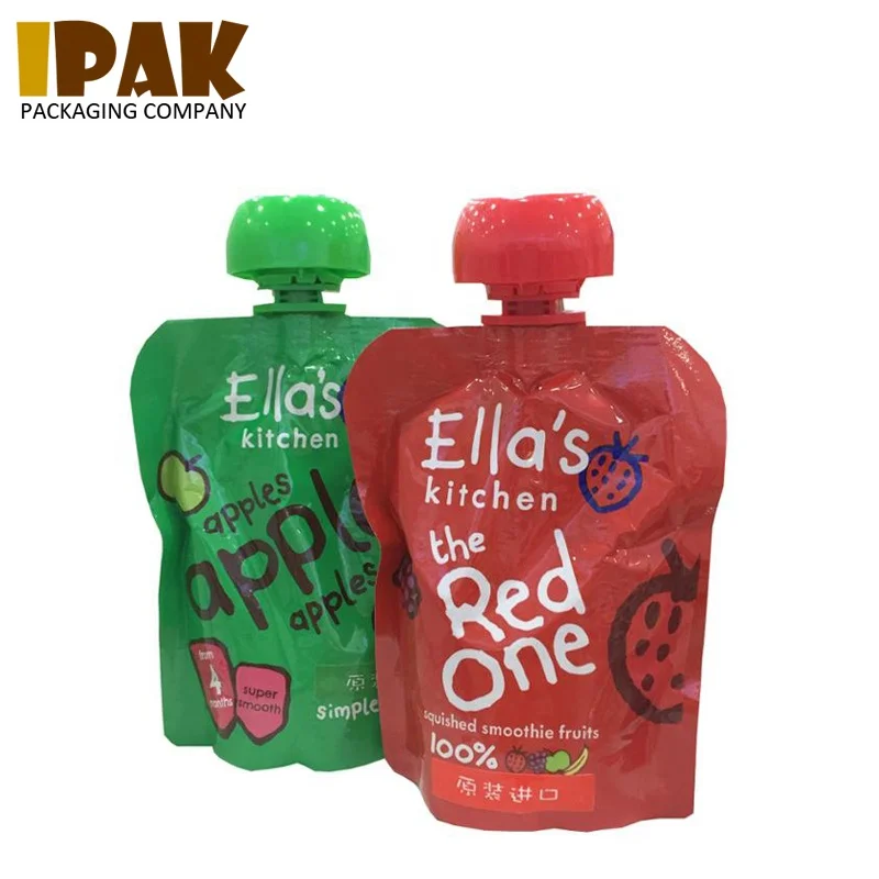 Custom Food Grade 100ml 250ml 500ml Stand up Alcohol Soy Milk Jelly Juice Liquid Beverage Drinks Spout Pouch