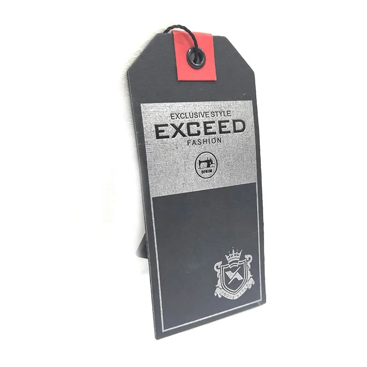 High Quality Custom Printing Recycled Embossed Paper Hang Tag socks hangtag With Uv Printing Logo HangTag