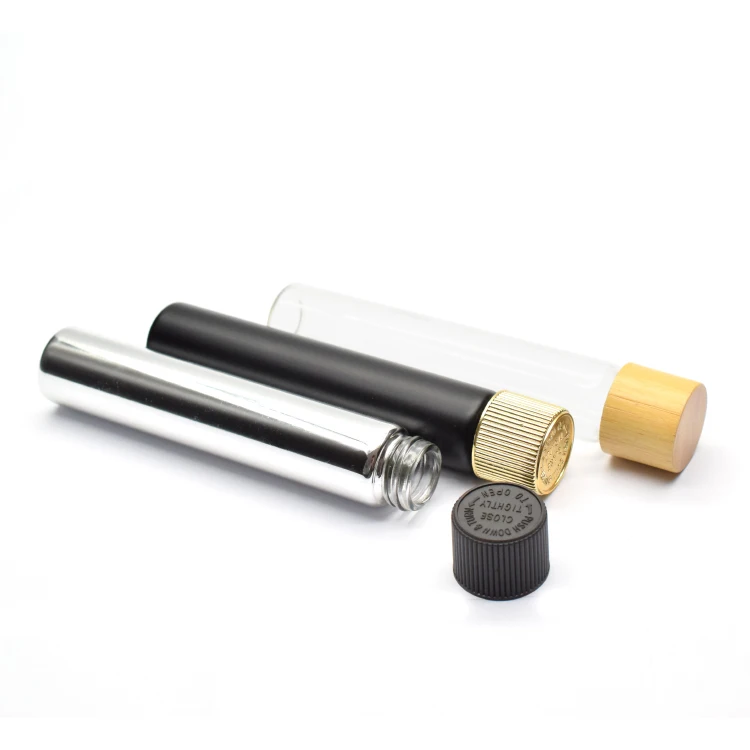 child resistant airtight colorful flat bottom mini small round clear vial sealing cigar cr glass tube