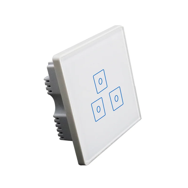  Zwave OEM умный сенсорный датчик 3 банды выключатель с украшением в виде кристаллов стеклянная