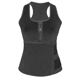 TENNEIGHT Mens Sweat Sauna Band Shapewear Tummy Control Fat Burning Slimming Vest Full Body Shaper for Men