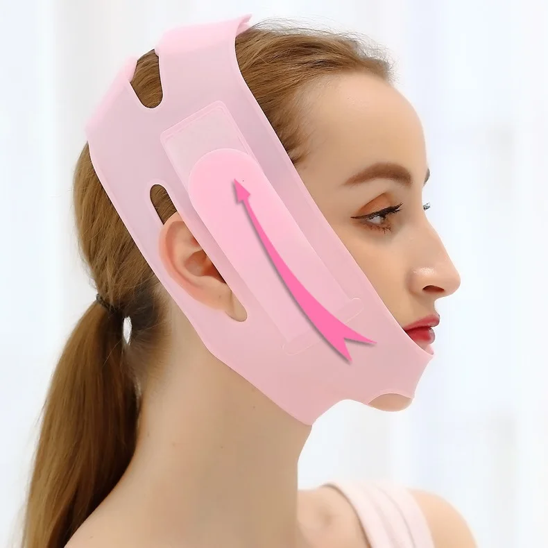 Fashional Silicone face Lifting V-Line Chin Slimming Bandages Double Chin Weight Loss V Face Belts Correction Belt