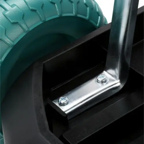 Portable Stackable Plastic Metal Frame Lightweight Removable Garden Trolley Seat Wheeled Gardening Cart Work Seat