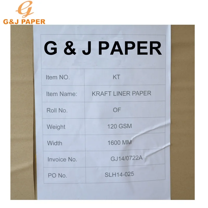 Top Sale Jumbo Roll Black Kraft Liner Paper