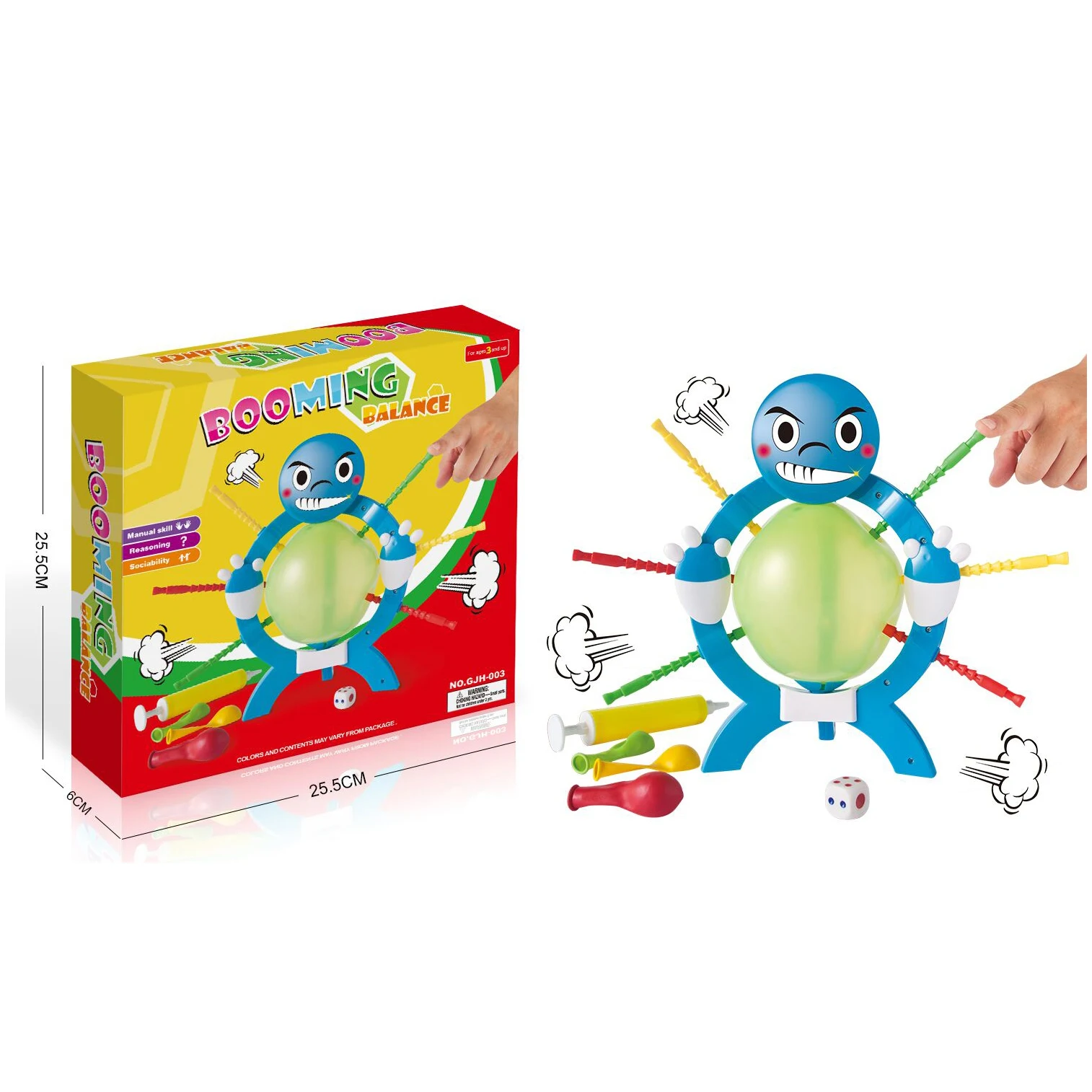 Funny Educational Board Game Boom Boom Balloon Blasting Games  Plastic Material Booming Balance  Table Game Toy